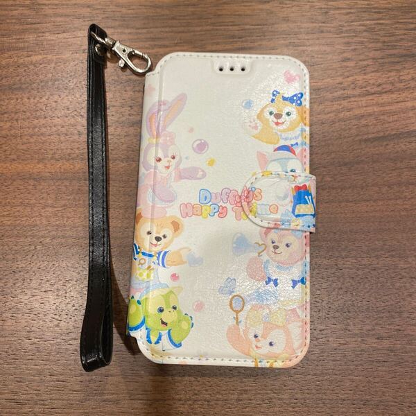 2312063☆ ステラルー ダッフィー シェリーメイ ディズニー iphone12mini ケース 手帳型 カバー スタンド機能 高級pu合皮 おしゃれ