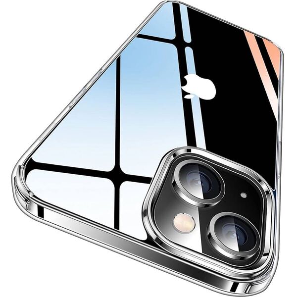 2306080☆ 【極々透明感・2025年革新耐黄変技術】CASEKOO iPhone14 / 13 用 ケース クリア 耐衝撃 米軍MIL規格 耐久性 カバー (クリア)