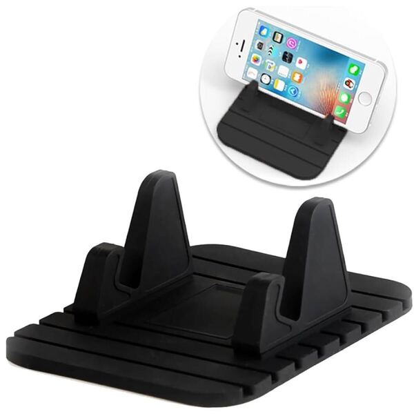 2300230☆ スマホホルダー スマートフォンホルダー 携帯 車載 車用スマホスタンド 携帯スタンド カー用品 滑り止め スマホスタンド 黒