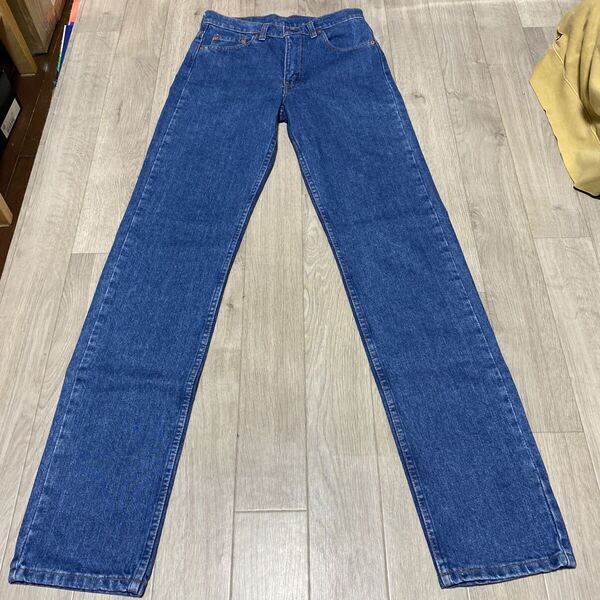 リーバイス505 W30×L36 ウエスト約74cm 米国製 1993年3月製造 紙パッチ無し ブルージーンズ