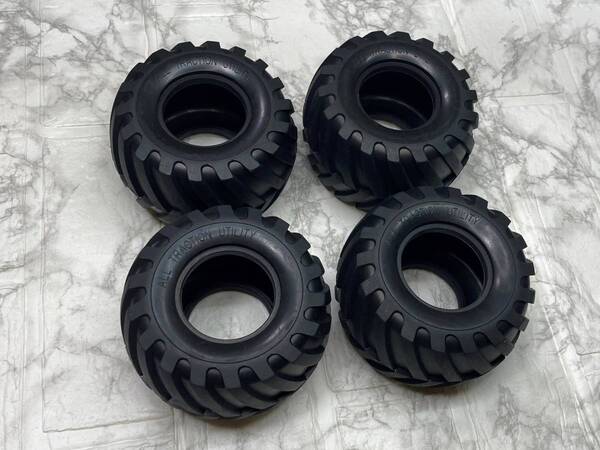 ☆新品未使用☆ タミヤ CW-01 ランチボックス タイヤ 4本セット 【 TAMIYA ミッドナイトパンプキン ベンツ ウニモグ 】(2)