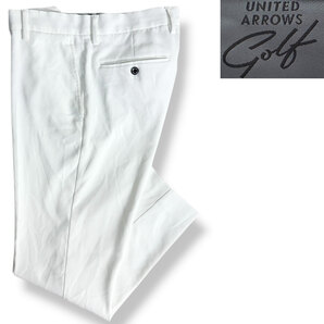 J7426 美品 ユナイテッドアローズゴルフ 6014-699-0002 23SS ストレッチパンツ ホワイト M UNITED ARROWS GOLF
