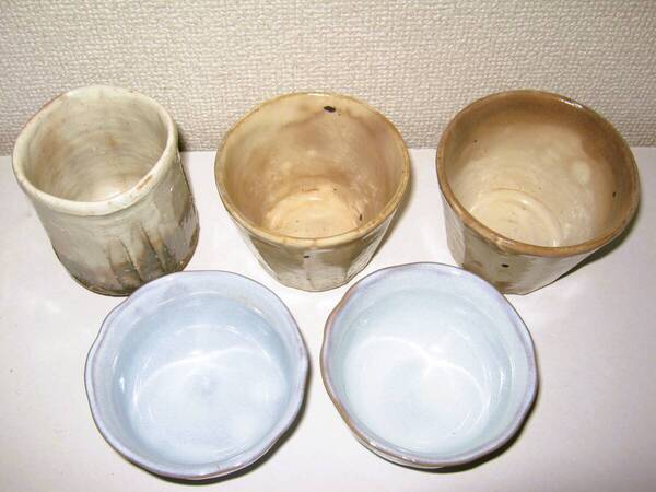 【味のある湯飲み&上品な湯呑み 5個セット】和食器 茶碗 お洒落 陶芸 おしゃれ ゆのみ 陶器 磁器 コレクション 湯のみ 湯呑み 湯飲み