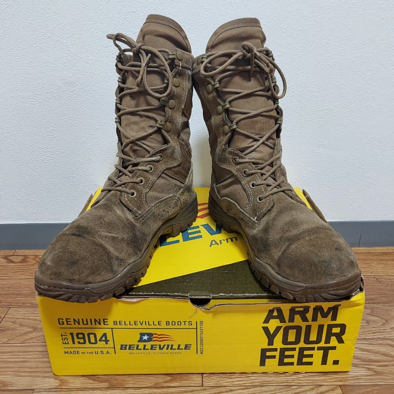 米軍 実物 BELLEVILLE ミリタリーブーツ US 8 W 26cm - メルカリ