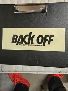 BACK OFF バックオフ ステッカー 当時物 昭和レトロ ビンテージ