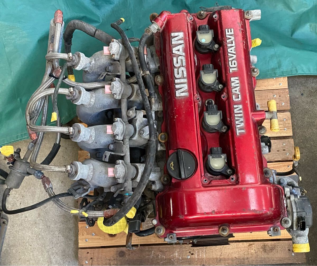 【室内保管】SR20det エンジン本体 室内保管】SR20det エンジン本体