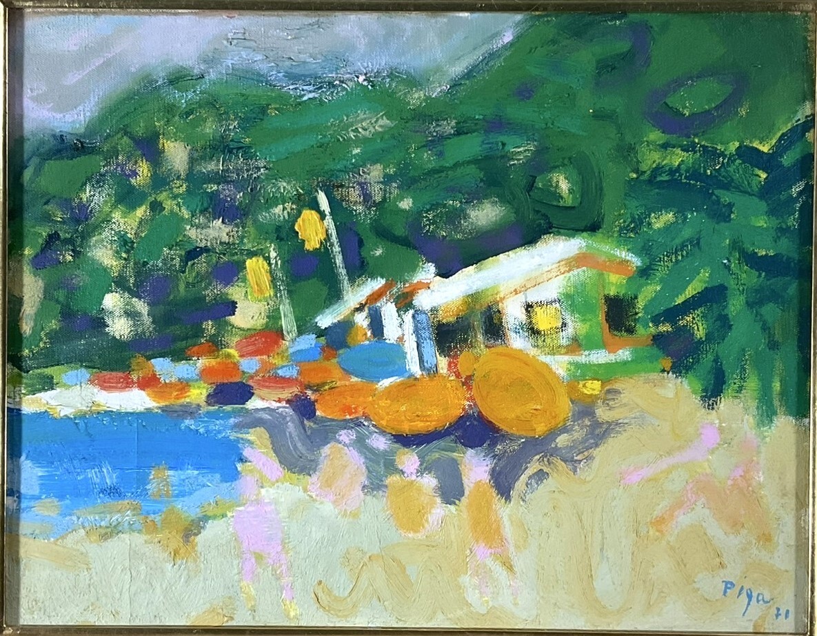 肉筆油彩画 【風景画】 直筆サインあり - メルカリ