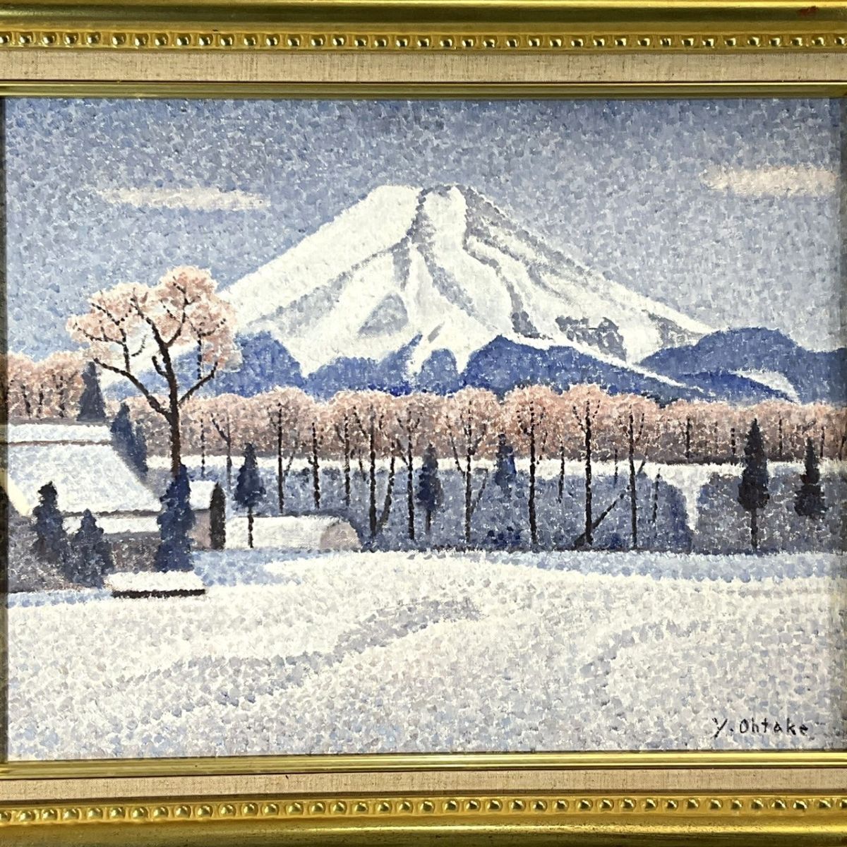 好評 真作】掛軸 絵画 O196 共箱入 名品 人気画家 淡墨桜 三木