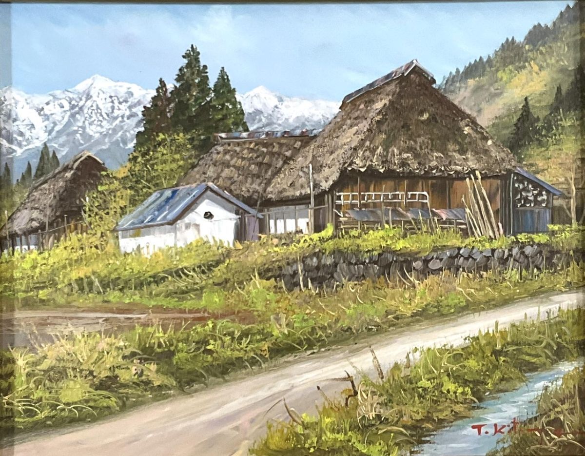 尾身周三作 秩父早春 Yahoo!オークション -「早春」(油彩) (絵画)の落札相場・落札価格
