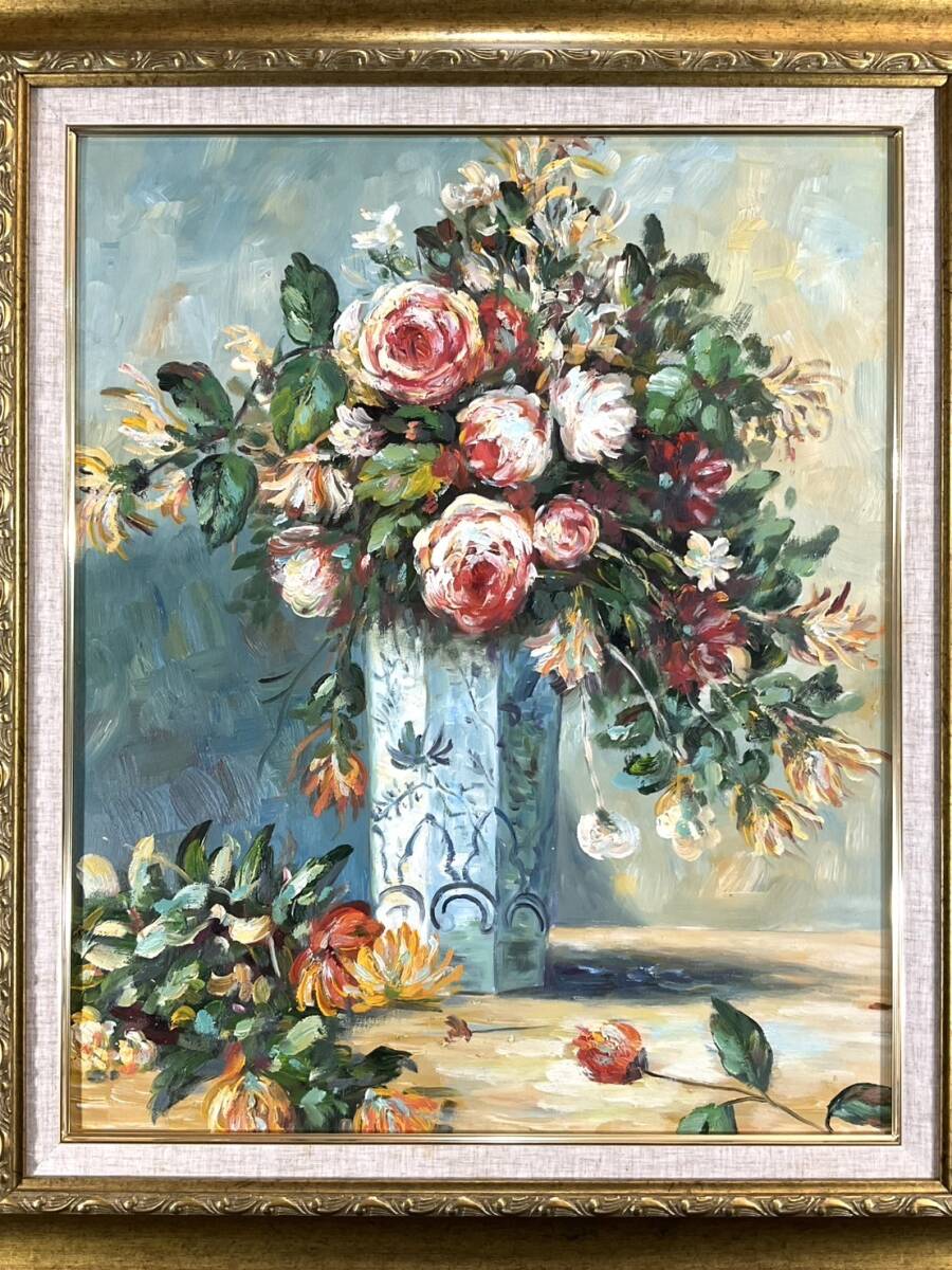 2025年最新】Yahoo!オークション -絵画 油彩 薔薇の中古品・新品
