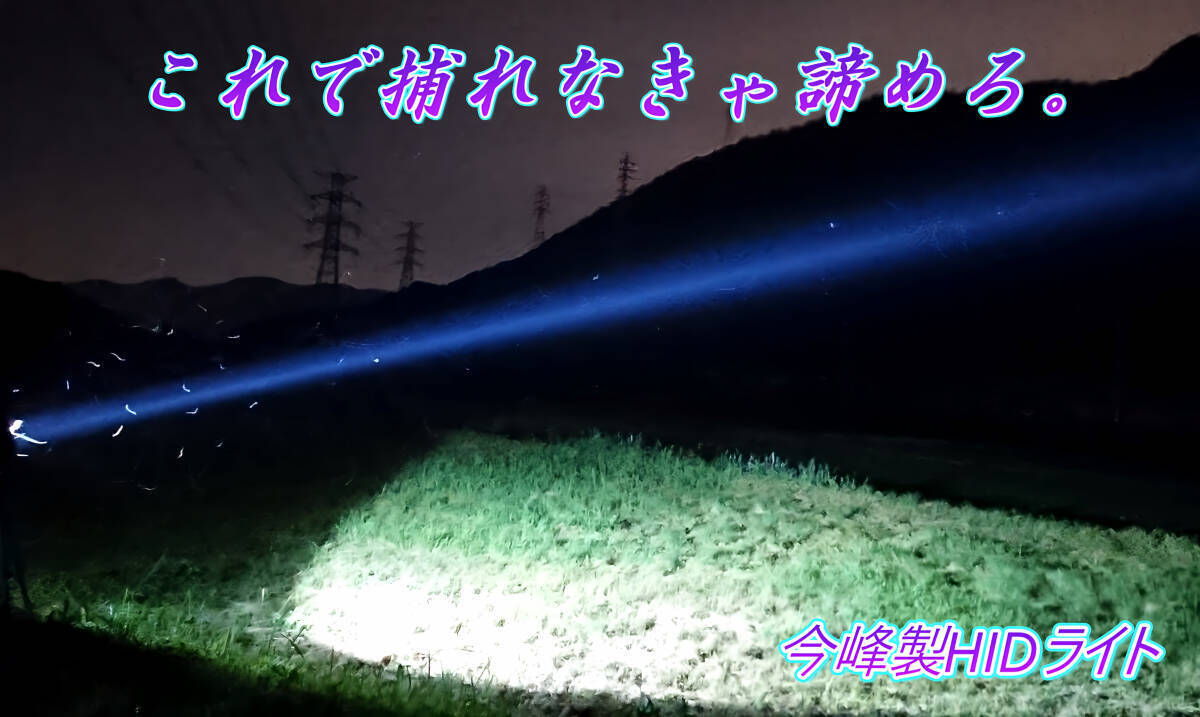 爆光 新品 強力 HID7インチ 104W 紫外線強化バルブ 灯火採集に！HID