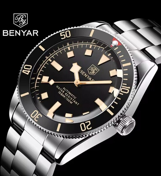 新品未使用BENYAR自動巻機械式チューダーオマージュ 腕時計