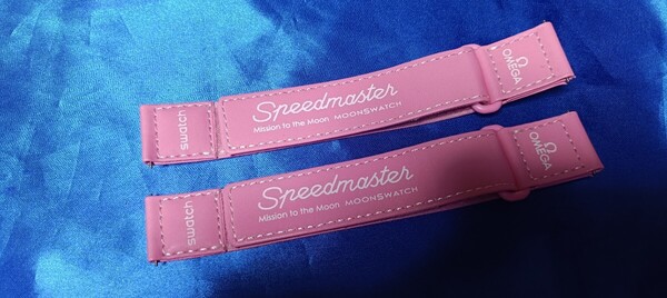 MISSION TO THE PINK MOONPHASE用交換用ベルト OMEGA×Swatch オメガスウォッチ ムーンスウォッチ