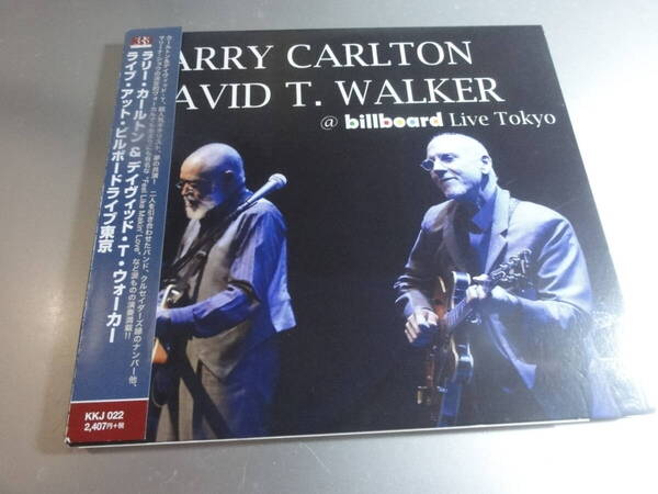 LARRY CARLTON DAVID T. WALKER ラリーカールトン デイヴィッド・T.ウォーカー BILLBOARD LIVE TOKYO 帯付き国内盤