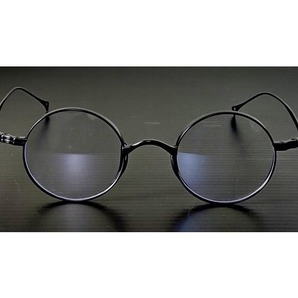 Round Spin Titanium Matte Black チタン 丸メガネ マットブラック 艶消し黒 01
