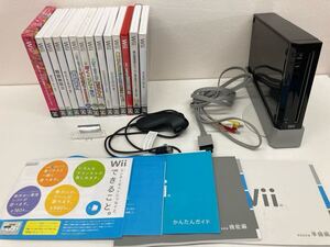 【H1027-g】 Wii 本体 ソフト 周辺機器 動作未確認 ぷよぷよ いたスト 桃鉄 スーパーマリオブラザーズ マリオパーティ9 その他