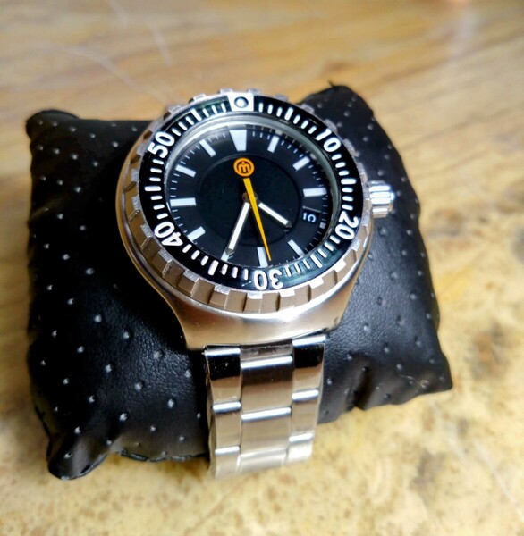 ※movement inmotion ムーブメントインモーション Ticktack チックタック 自動巻き OH済み 社外ブレスセット 腕時計 ダイバー