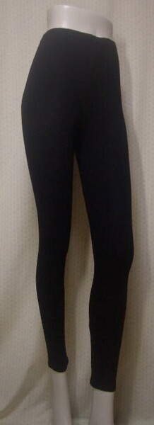 【夏 再入荷!】【綿80%素材使用!】レディス 綿混10分丈レギンス<黒:Lサイズ>【30338】 綿混ストレッチ無地10分丈スパッツ