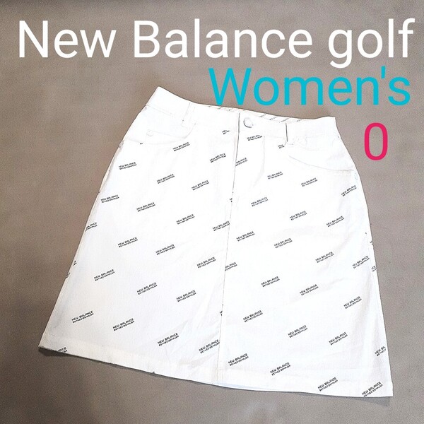 【超美品】New Balance golf ニューバランスゴルフ レディース1 M相当 ストレッチ スカート ゴルフウェア ハイストレッチゴルフスカート