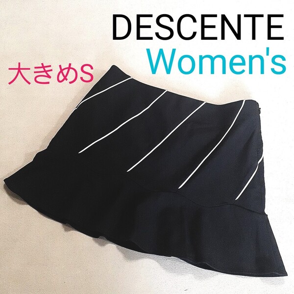 【超美品】DESCENTE デサント レディースS 大きめS M寄り ゴルフウェア ゴルフミニスカート インナーパンツ付き ゴルフスカート