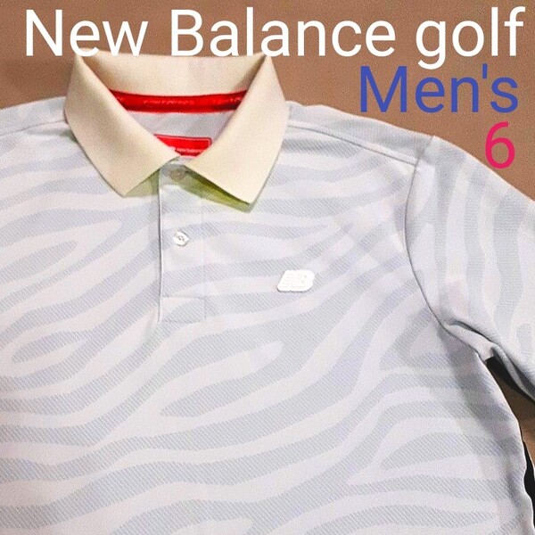 【超美品】New Balance golf ニューバランスゴルフ メンズ6 XL相当 半袖ゴルフポロシャツ ゴルフ 半袖ポロシャツ ゴルフウェア