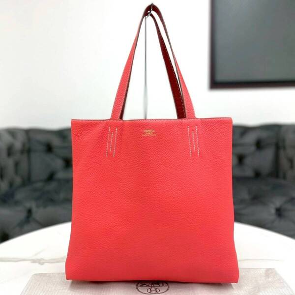 美品☆ エルメス ドゥブルセンス36 トリヨンクレマンス トートバッグ □P刻印