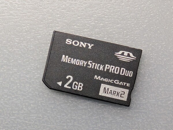 SONY Memory Stick PRO Duo 2GB MS-MT2G ケース付き ソニー メモリースティック プロ デュオ PSP メモリーカード 動作確認済み