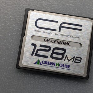 GREEN HOUSE CompactFlash 128MB GH-CF128MB CFカード ケース付き グリーンハウス コンパクトフラッシュ メモリーカード 動作確認済み