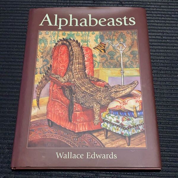 【Alphabeasts】 WallaceEdwards 著 カナダ 児童画集 動物絵本 緻密絵画 英語学習 絵本 児童書 洋書絵本 KidsCanPress, 2002年