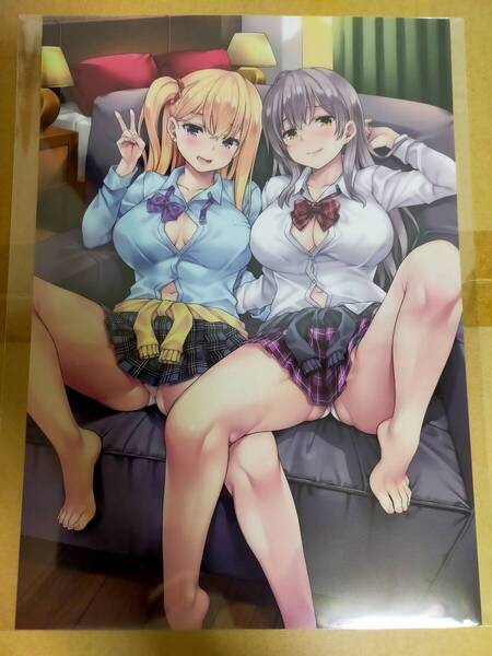 【新品正規品】C105 Rip@Lip 水原優 ギャルちゃん A4クリアポスター 宮原真姫 神楽坂紗蘭