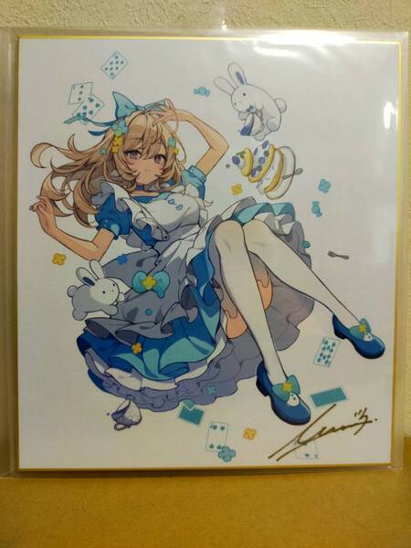 【新品正規品】イコモチ Icomochi 直筆サイン入り色紙 秋葉原ドンキCreatorFes ワンスト