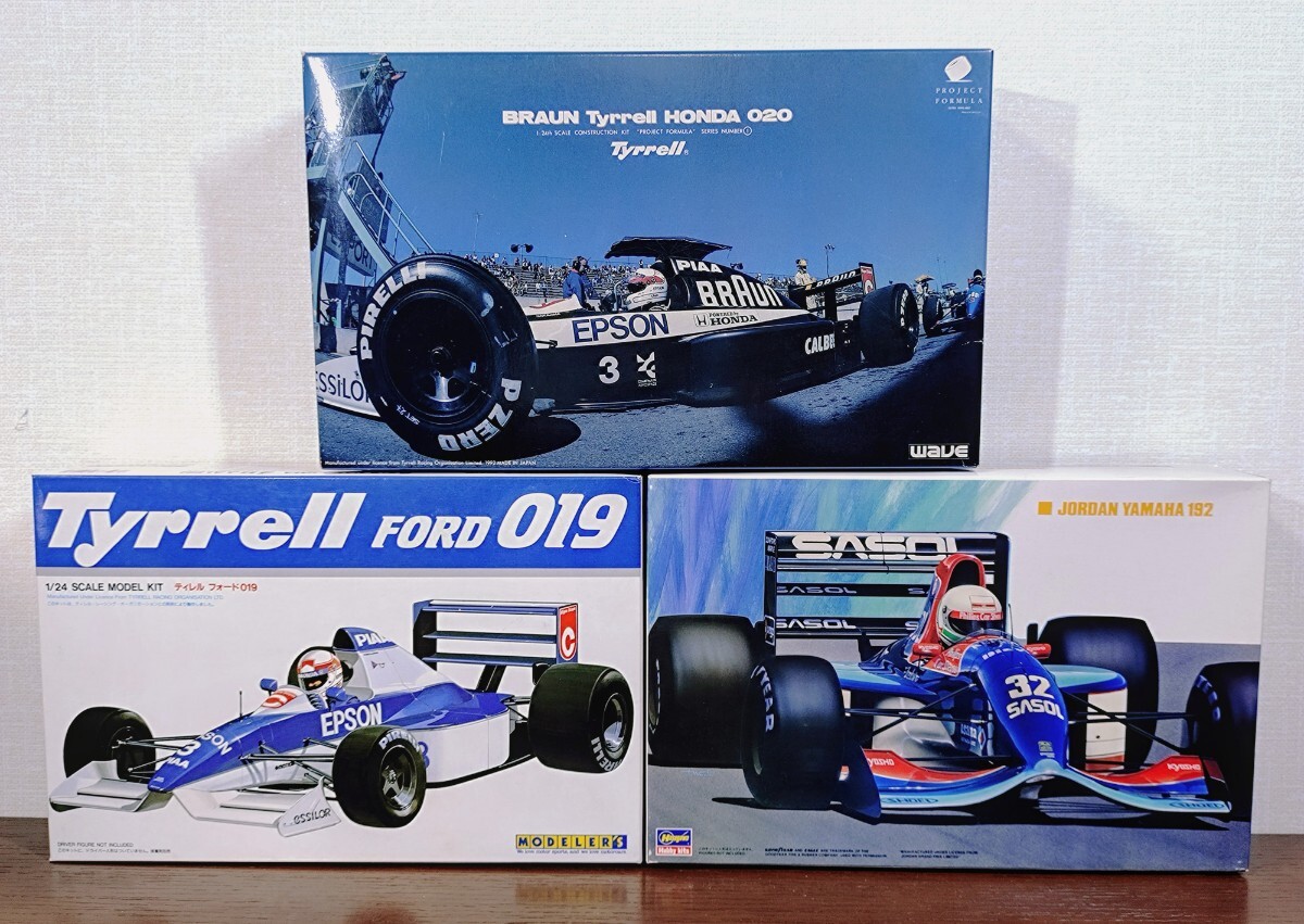 1/24スケール、F-1プラモデル組み立て済みジャンク多数