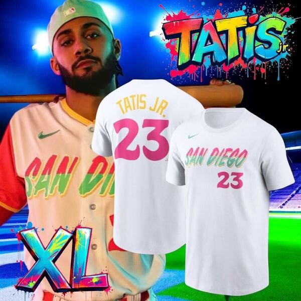 新品XL タティスJr. シティコネクト Tシャツ サンディエゴパドレス PADRES TATIS Jr. ユニフォーム CITY CONNECT ダルビッシュ有