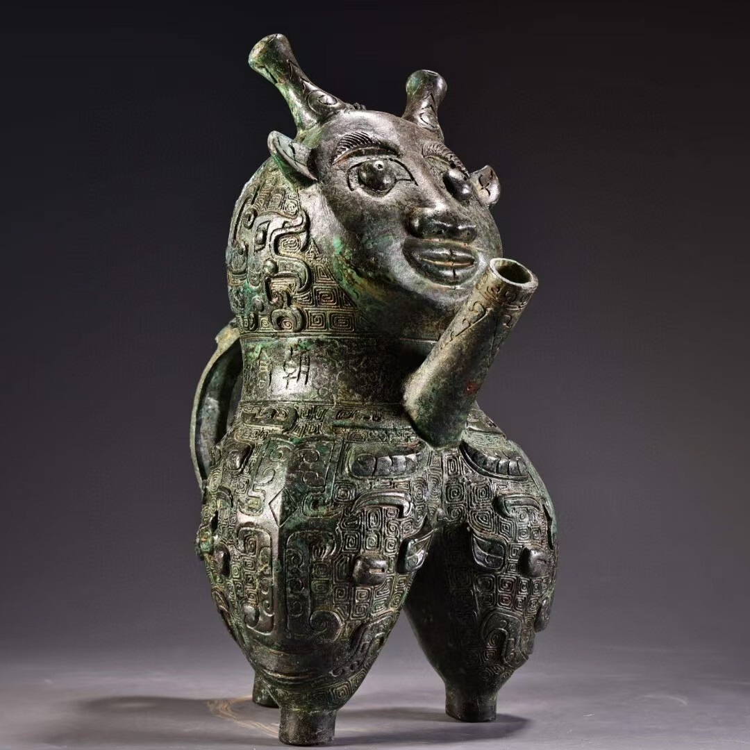 中国古玩 三星堆 青銅人物像 銅製 銅器 骨董品 時代品 美術品 2025年最新】三星堆(Sanxingdui)関連のアンティーク商品 - Yahoo