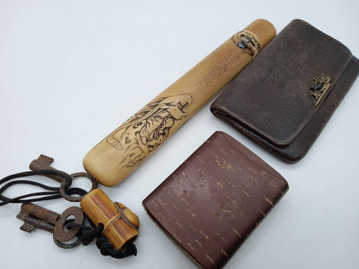 開花浪漫 煙草入 antique kaikaroman777 netuke tabako