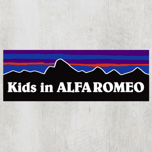 P【Kids in ALFA ROMEO/キッズインアルファロメオ】マグネットステッカー