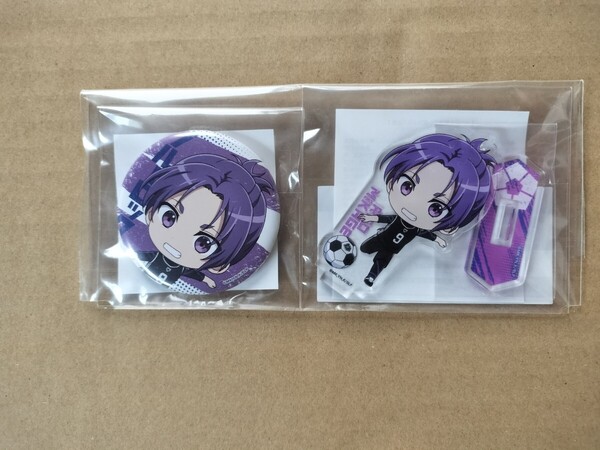 未開封品 アニメイト 有償特典 アクリルスタンド アクスタ 缶バッジ バッジ ブルーロック ブルロ 御影玲王 御影 玲王