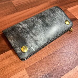 【トラッカーウォレット ロング 2層】 ブライドル ゴールド universal