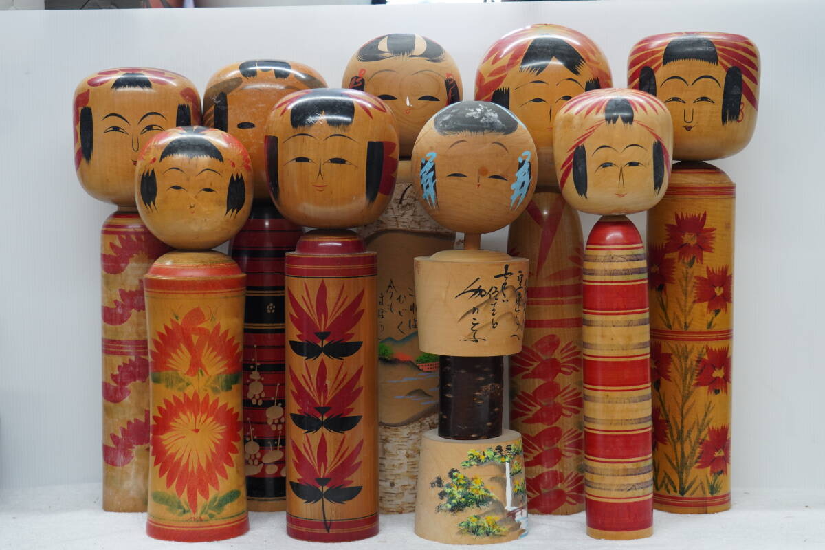 ○こけし/伝統工芸/人形/高橋久宗/秋田子安/大型/木地山系/日本