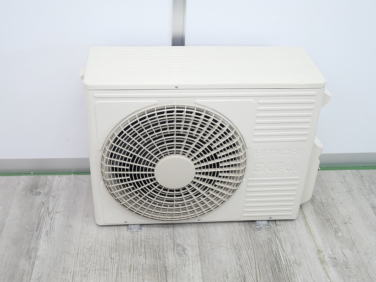 【本体】日立 エアコン 室外機 ほぼ未使用 6畳用 RAS-D22NBK(W) 白くまくん エアコン 6畳用 日立 2.2kW Wシリーズ 2024年モデル