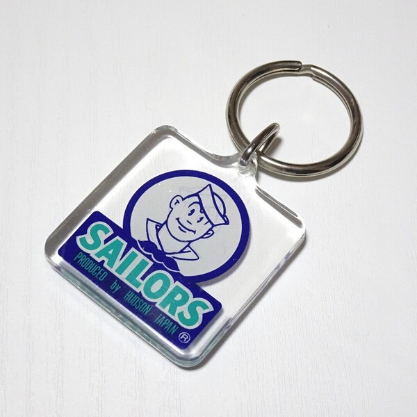 2434 送料無料 【キズあり 美品】 セイラーズ キーホルダー 約4×4cm / レトロ 昭和 SAILORS