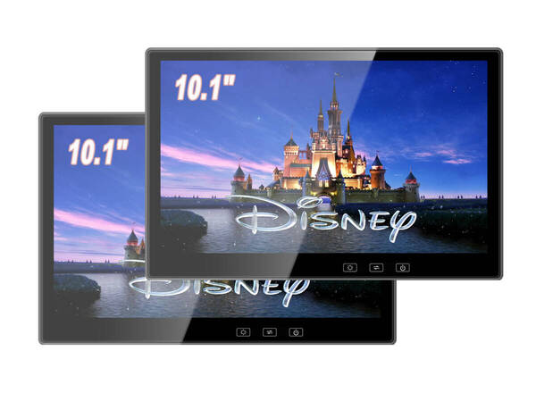 INTENAVI 10.6インチ 1080P リアモニター 車載モニター 軽量 HDMI 薄型 2台