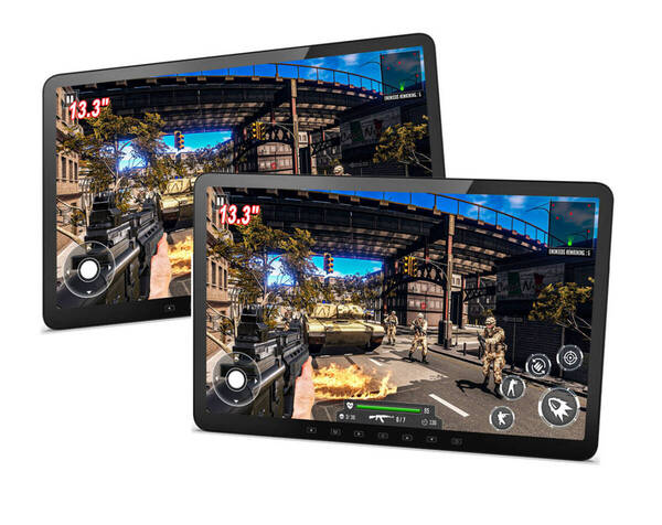 INTENAVI 13.3インチ 1080P リアモニター 車載モニター 軽量 HDMI 薄型 2台