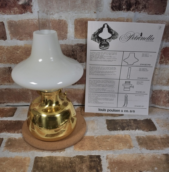 ★超美品★ ルイスポールセン ペトロネラ 説明書付き LOUIS POULSEN オイルランプ Petronella ヘニング コッペル 北欧 真鍮 インテリア