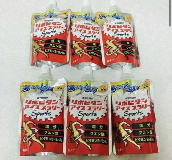 大正製薬 リポビタン アイススラリー ハニーレモン風味 6セット リポビタンsports sports 熱中症 水分補給 ゼリー飲料