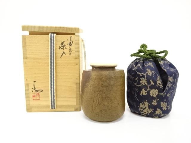 Yahoo!オークション -「備前焼 茶入れ」(茶道具) (備前)の落札