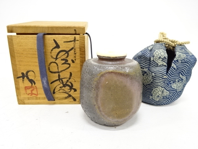 Yahoo!オークション -「備前焼 茶入れ」(茶道具) (備前)の落札