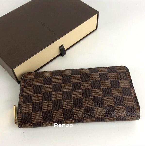 LOUIS VUITTON ルイヴィトン ダミエ ジッピーウォレット 長財布 正規品 安心取引 本物保証 お洒落 モダン 上品 高級 大人 ブランド