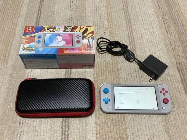 Nintendo Switch Lite ポケモンバージョン 充電器・ケース・元箱付き 初期化済 ザシアン・ザマゼンタ 任天堂 スイッチライト