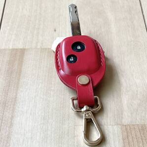 【選べる革とステッチ】 ホンダ フィット等 革 スマートキーカバー A00441